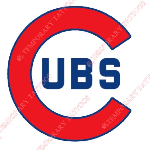 Chicago Cubs Customize Temporary Tattoos Stickers NO.1488